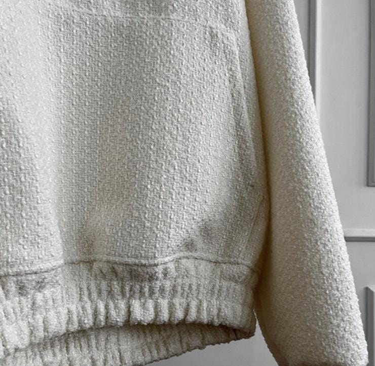 RT No. 7020 TWEED PULLOVER HOODIE – REALTAKAI