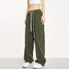 RTK (W) No. 1390 DRAWSTRING CORDUROY STRAIGHT DRAPE PANTS