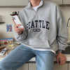 RT No. 4308 HALF ZIP-UP SEATTLE TURTLENECK SWEATER