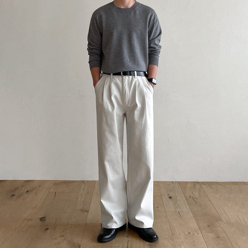 RT No. 2551 WIDE STRAIGHT SWEATPANTS