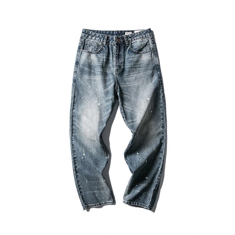RT No. 1367 SPLASHED INK STRAIGHT JEANS