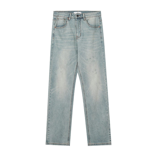 RTK (W) No. 2042 LIGHT BLUE SLIM STRAIGHT DENIM JEANS