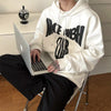 RT No. 6576 LETTERED PRINTED PULLOVER HOODIE