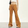 RTK (W) No. 1931 DRAWSTRING MICRO FLARED WIDE DRAPE SWEATPANTS