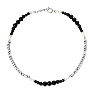 BLACK PEARL CHAIN NECKLACE