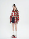 RTK (W) No. 3100 PLAID BUTTON-UP SHIRT