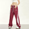 RTK (W) No. 1927 DRAWSTRING CONTRAST COLOR DRAPE SPORT SWEATPANTS