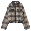 RTK (W) No. 1420 PLAID WOOLEN COLLAR SHIRT JK