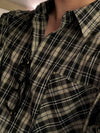 RT No. 11033 PLAID BUTTON-UP SHIRT