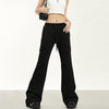 RTK (W) No. 1931 DRAWSTRING MICRO FLARED WIDE DRAPE SWEATPANTS