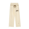 RTK (W) No. 1933 DRAWSTRING WIDE STRAIGHT DRAPE SWEATPANTS