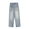 RTK (W) No. 2055 BLUE WIDE STRAIGHT DENIM JEANS