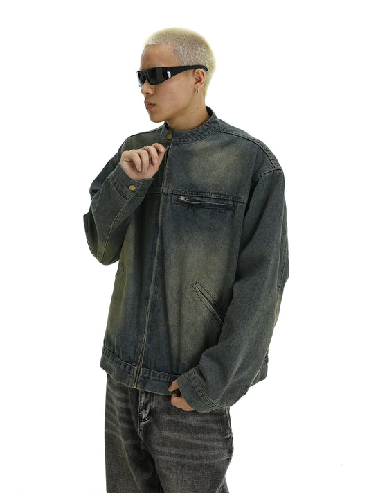 RT No. 10353 DENIM BLUE MOTORCYCLE JACKET