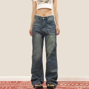 RTK (W) No. 3422 STRAIGHT DENIM JEANS