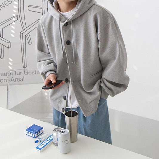 RT No. 5418 OVERSIZE BUTTON-UP HOODIE JACKET
