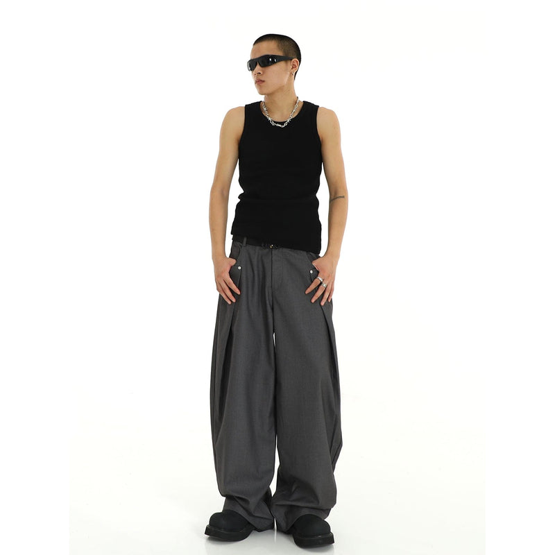 RT No. 9761 FOLDED WIDE PANTS