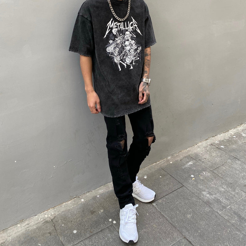 RT No. 816 DISTRESSED GRAPHIC TEE