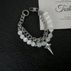 PENDANT PEARL DOUBLE LAYER BRACELET