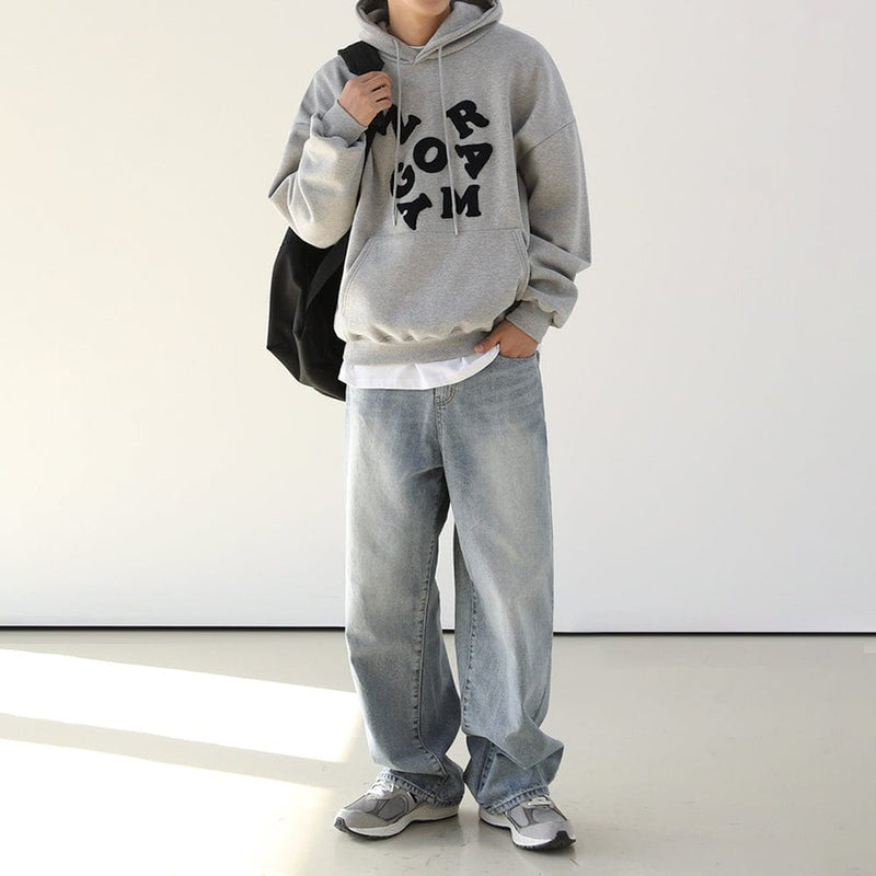 RT No. 9744 EMBROIDERED PULLOVER HOODIE