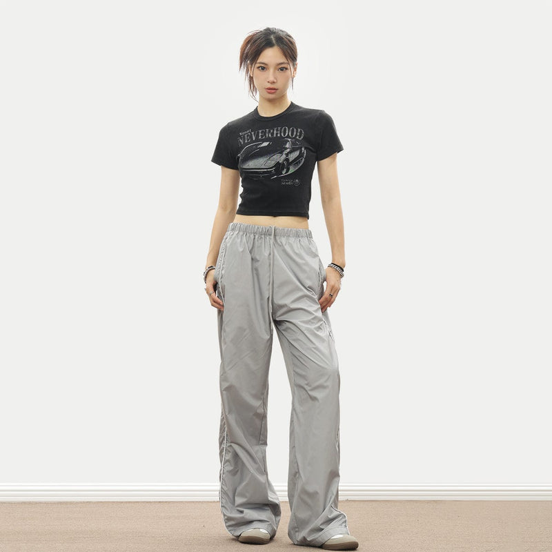 RTK (W) No. 3428 CAR GRAPHIC CROP TEE – REALTAKAI