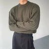 RT No. 10248 KNITTED VERTICAL STRIPED SWEATER