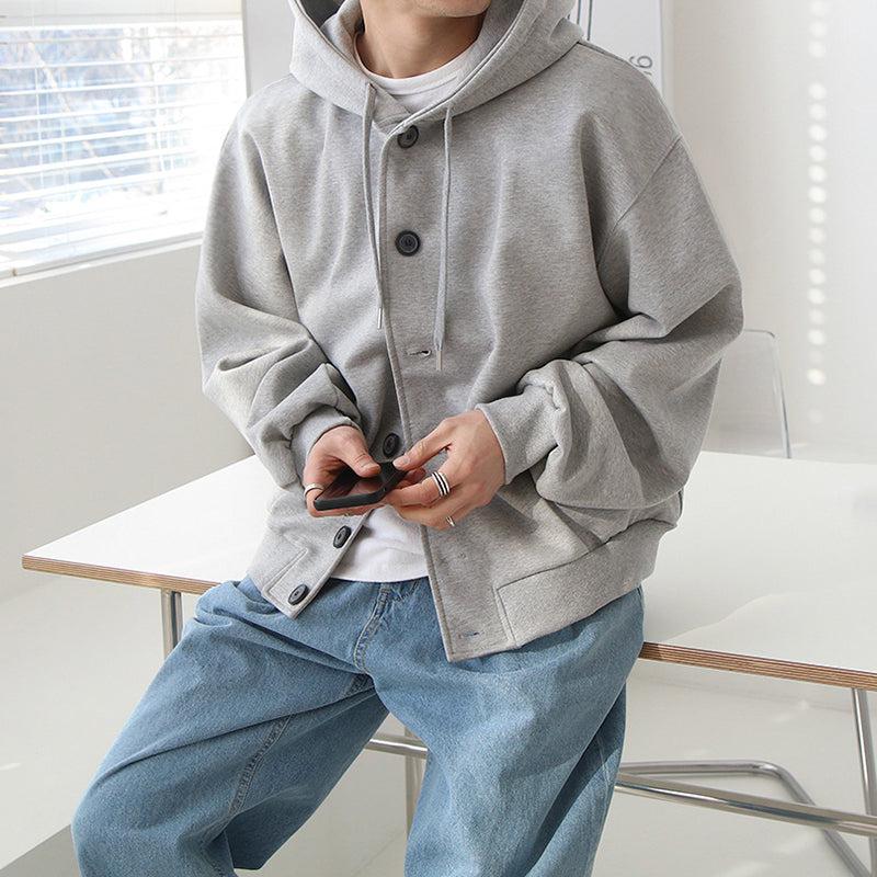 BUTTON ANORAK HOODIE kaja ovy カジャ　オヴィー RT No. 5418 OVERSIZE BUTTON-UP HOODIE JACKET – REALTAKAI