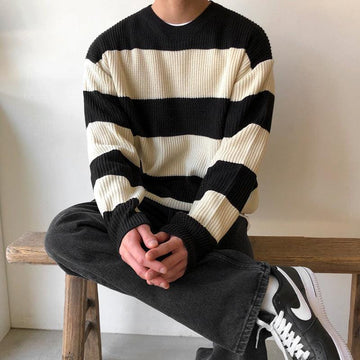 RT No. 3326 KNITTED STRIPE SWEATER