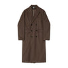 RT No. 6156 BROWN WOOLEN TRENCH COAT