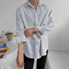 RT No. 8082 STRIPED BUTTON-UP COLLAR SHIRT