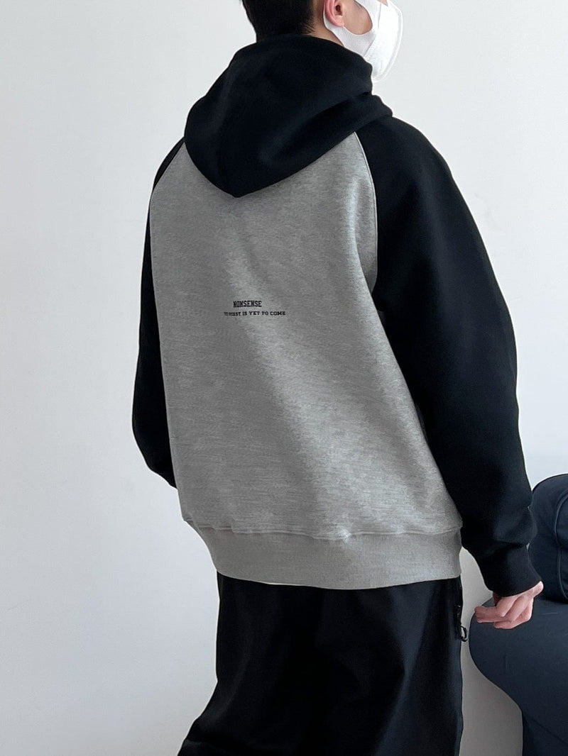 RT No. 9025 TWO TONE CONTRAST PULLOVER HOODIE