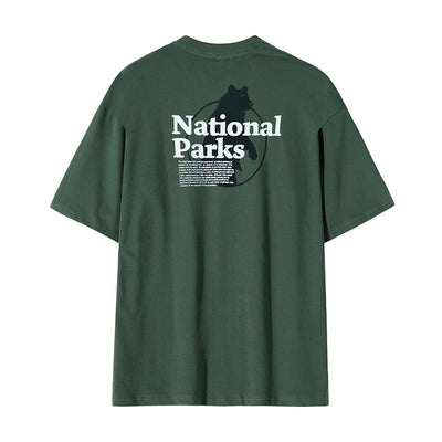 RT No. 9078 ARMY GREEN LETTERED HALF SLEEVE TEE