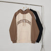 RT No. 6507 TWO TONE LETTERED PULLOVER HOODIE