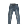 No. 3548 RIPPED WASHED BLUE SLIM JEANS