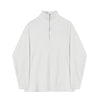 RT No. 5555 KNITTED HALF TURTLENECK COLLAR HALF ZIP-UP SWEATER