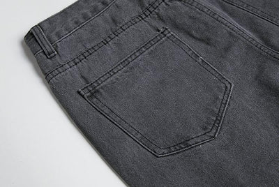 RT No. 4407 STRAIGHT WIDE GRAY JEANS