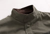 RT No. 6142 ARMY GREEN STAND COLLAR FLEECE ZIP-UP JK