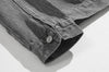 RT No. 5571 GRAY MANDARIN COLLAR DENIM JK & WIDE STRAIGHT JEANS